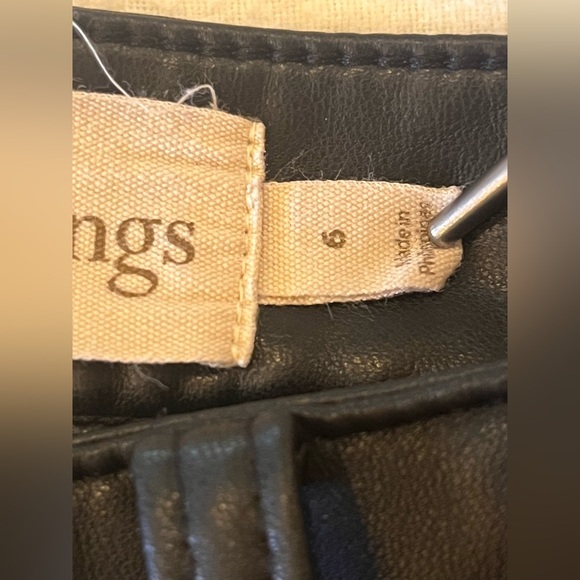 SOFT SURROUNDINGS - FAUX LEATHER JEANS - STRAIGHT LEG STYLE - Picture 5 of 11